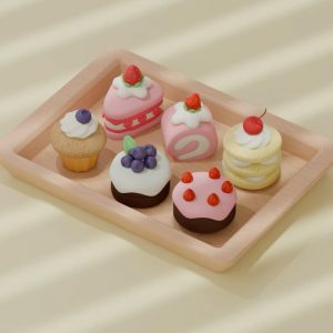 Keychain Foam Clay Series Desserts